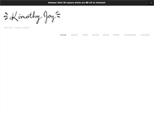 Tablet Screenshot of kimothyjoy.com